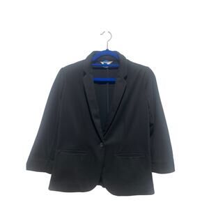 Lauren Conrad LC Black Stretch Knit Blazer Dry Cleaned Small